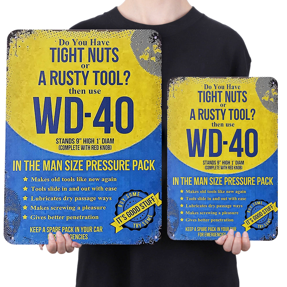 Wd 40 Solvent - Metal Tin Signs(8*12Inch/12*16Inch) - Garage