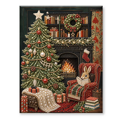 Halloween Ghost Pearl Art DIY Kit – Spooky 3D Diamond Painting