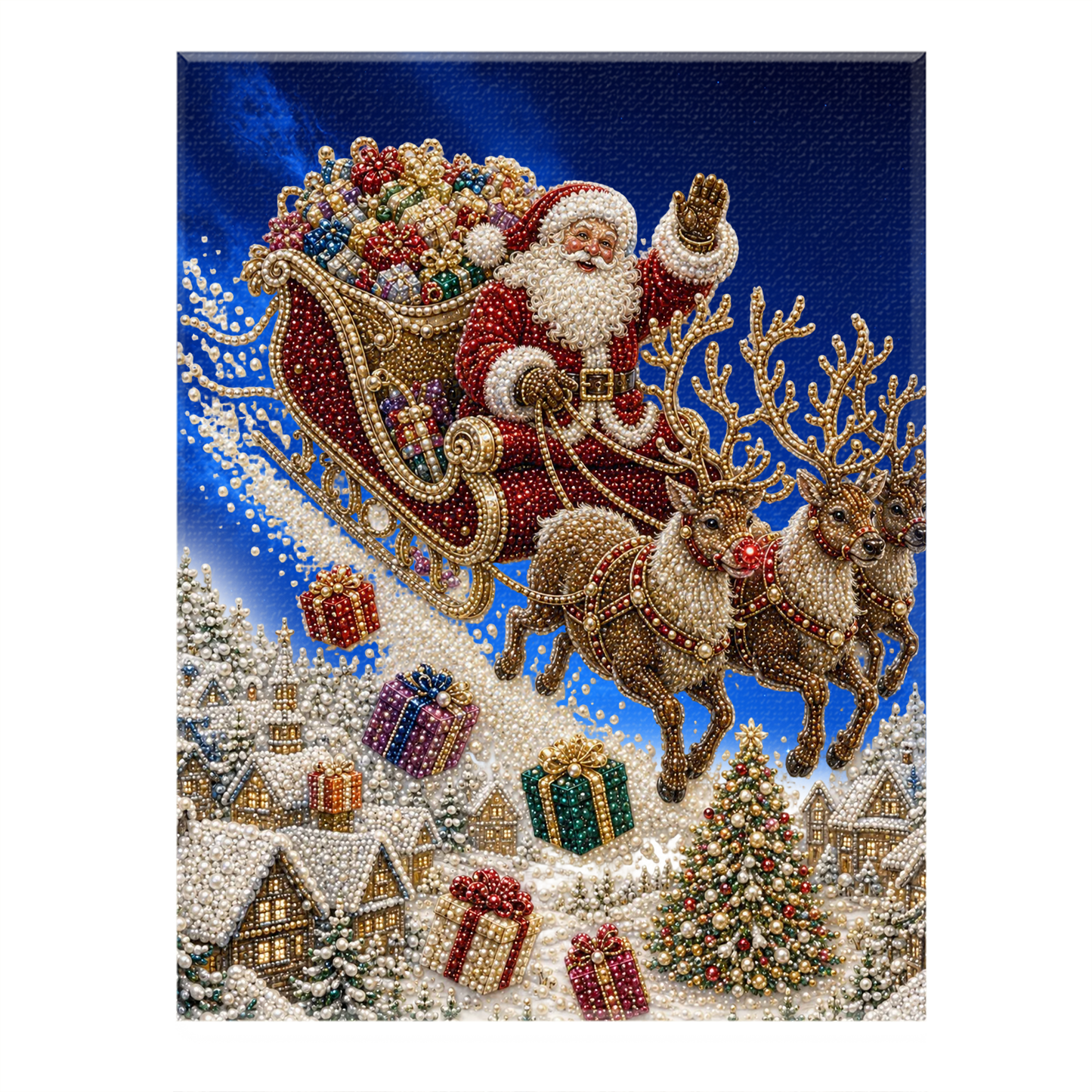 Halloween Ghost Pearl Art DIY Kit – Spooky 3D Diamond Painting