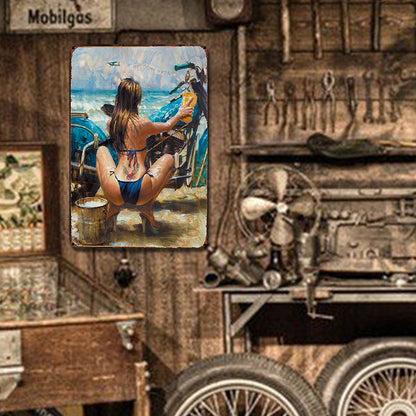 Pin Up Girls - Metal Tin Signs(8*12Inch/12*16Inch) - Garage&Transport