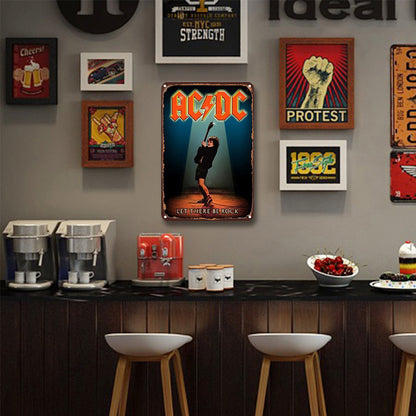 ACDC Orchestra - Vintage Metal Signs(8*12Inch) - Music