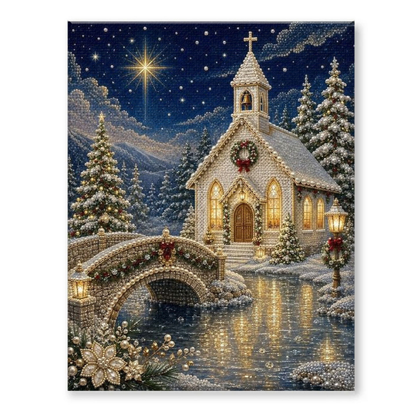 Halloween Ghost Pearl Art DIY Kit – Spooky 3D Diamond Painting