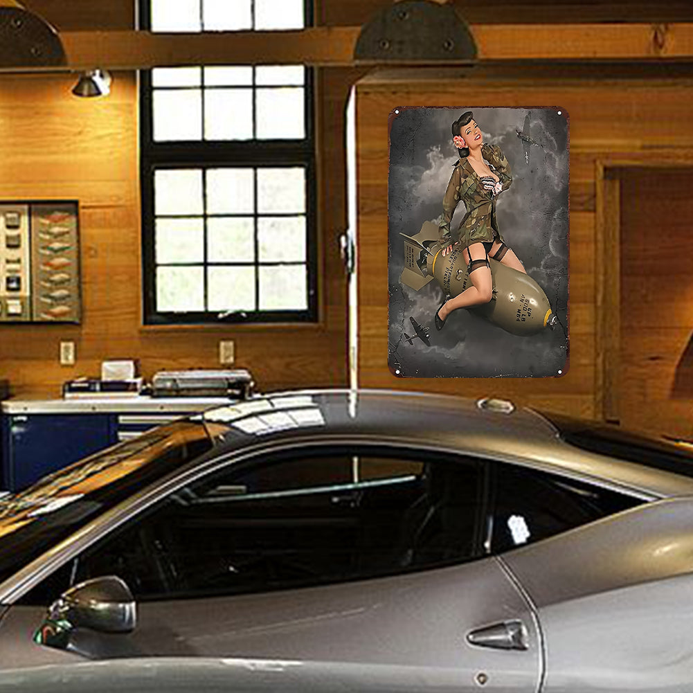 Military Girl - Metal Tin Signs(8*12Inch/12*16Inch) - Garage&Transport