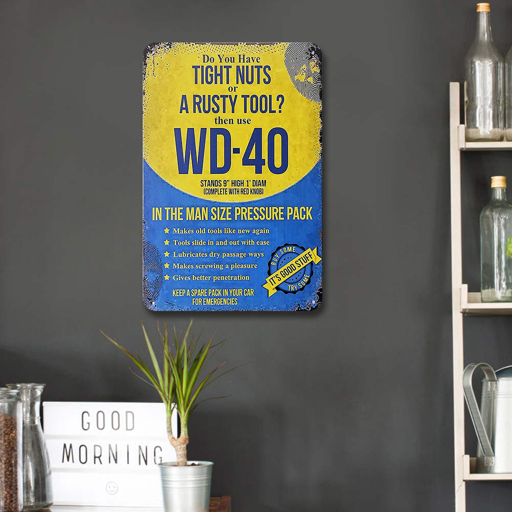 Wd 40 Solvent - Metal Tin Signs(8*12Inch/12*16Inch) - Garage