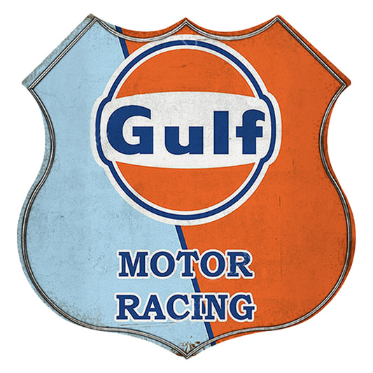 Racing Team Gulf - Shield Vintage Metal Signs(12*12Inch) - Gas