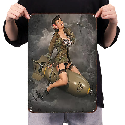 Military Girl - Metal Tin Signs(8*12Inch/12*16Inch) - Garage&Transport