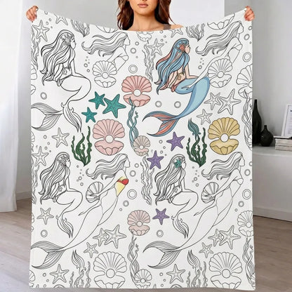 DIY Drawing Blanket – Customizable Plush Doodle & Coloring Blanket