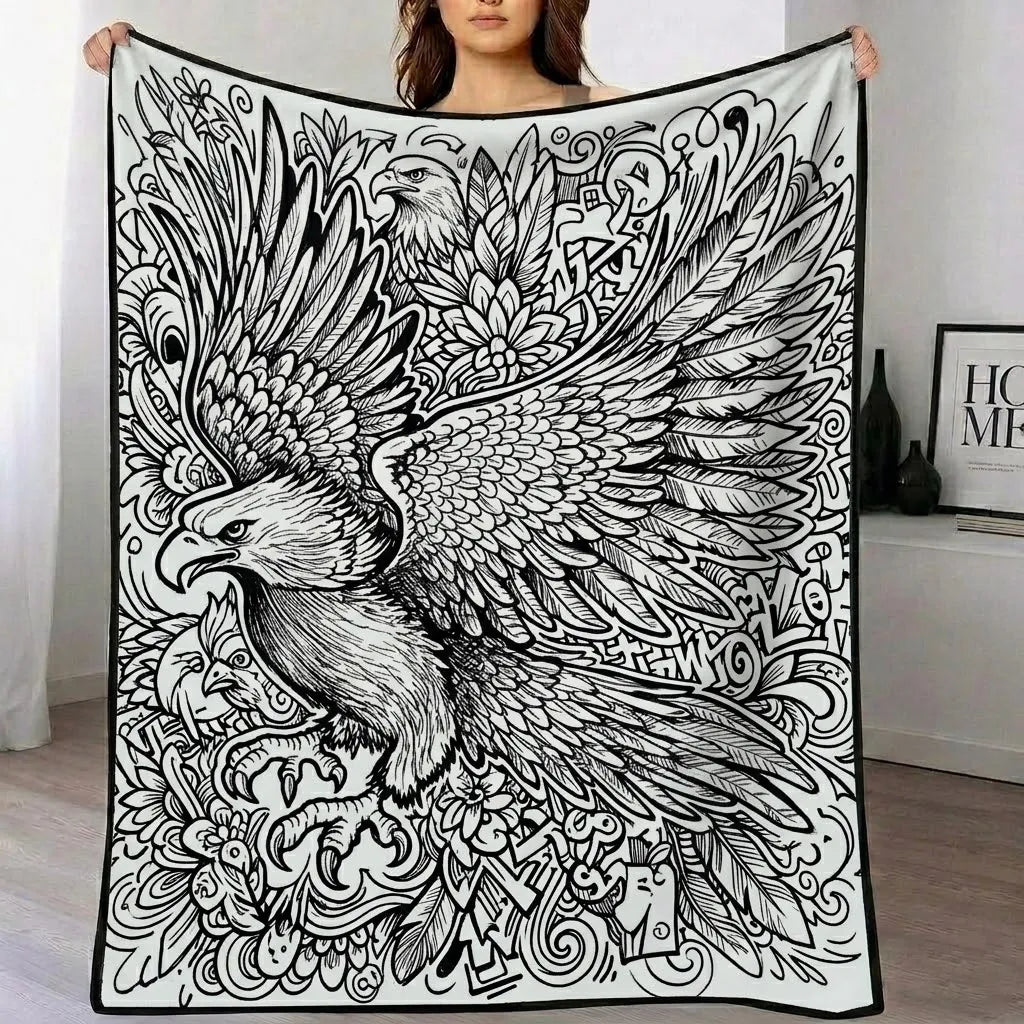 DIY Drawing Blanket – Customizable Plush Doodle & Coloring Blanket