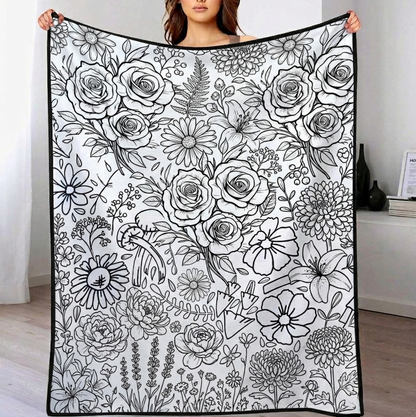 DIY Drawing Blanket – Customizable Plush Doodle & Coloring Blanket