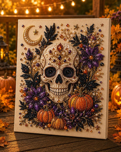 Halloween Ghost Pearl Art DIY Kit – Spooky 3D Diamond Painting