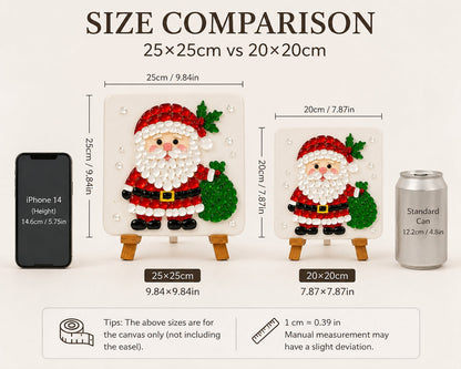 Christmas Acrylic Mosaic DIY Craft Kit with Wooden Display Stand
