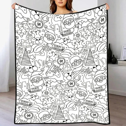 DIY Drawing Blanket – Customizable Plush Doodle & Coloring Blanket