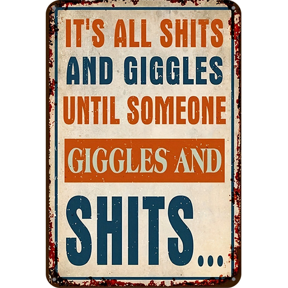 Warning - Metal Tin Signs(8*12Inch/12*16Inch)