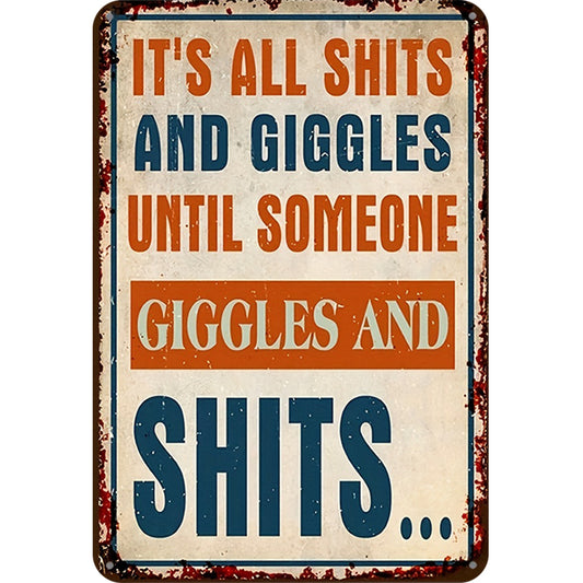 Warning - Metal Tin Signs(8*12Inch/12*16Inch)