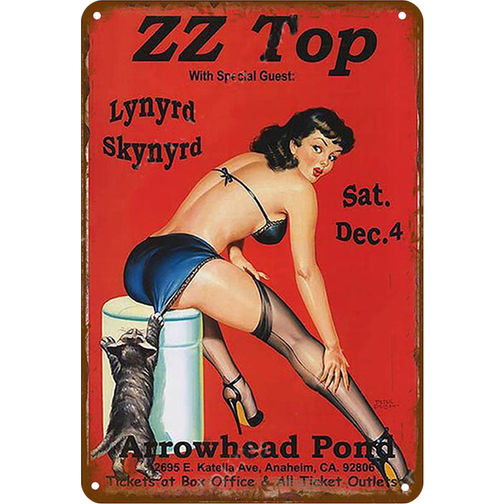 Girl - Metal Tin Signs(8*12Inch/12*16Inch) - Garage