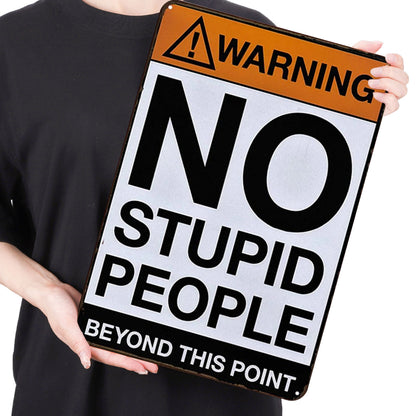 Warning - Metal Tin Signs(8*12Inch/12*16Inch)