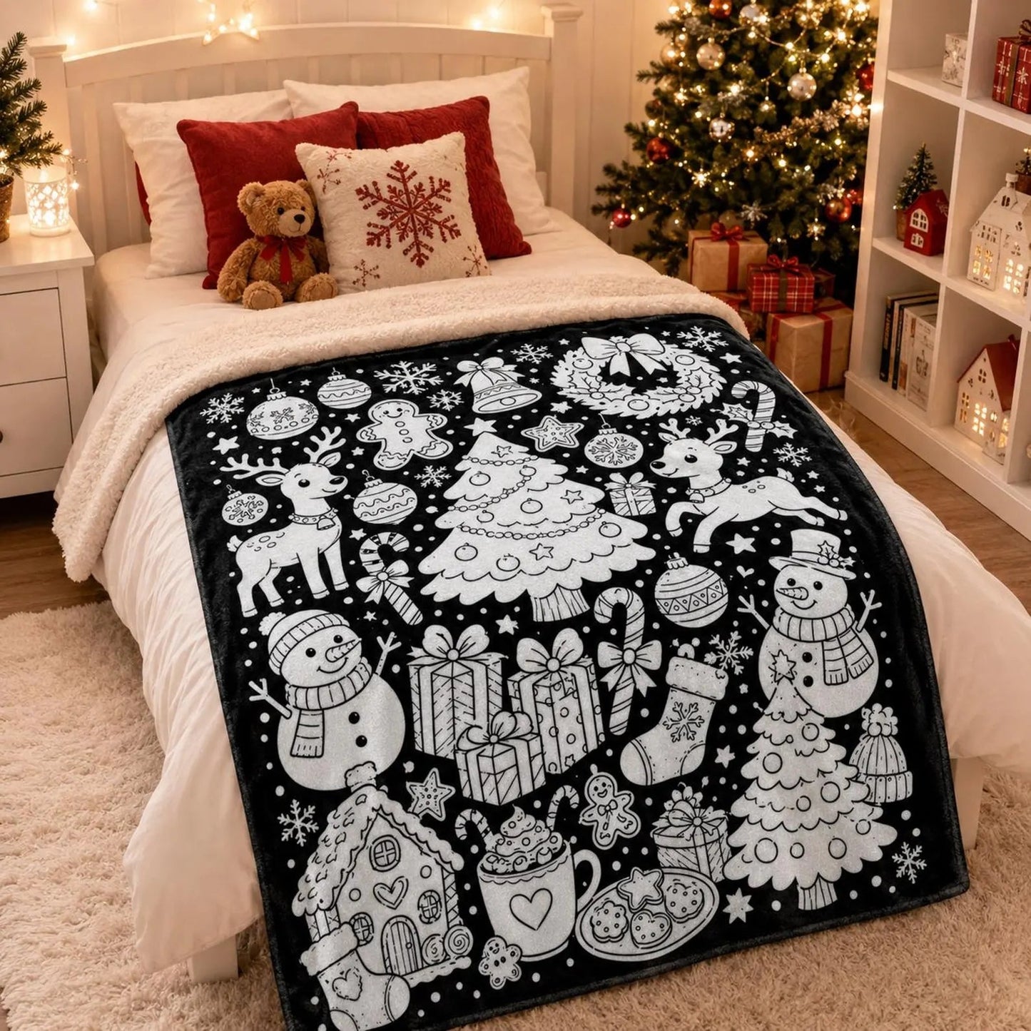 DIY Drawing Blanket – Customizable Plush Doodle & Coloring Blanket