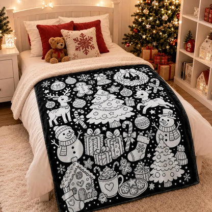 DIY Drawing Blanket – Customizable Plush Doodle & Coloring Blanket