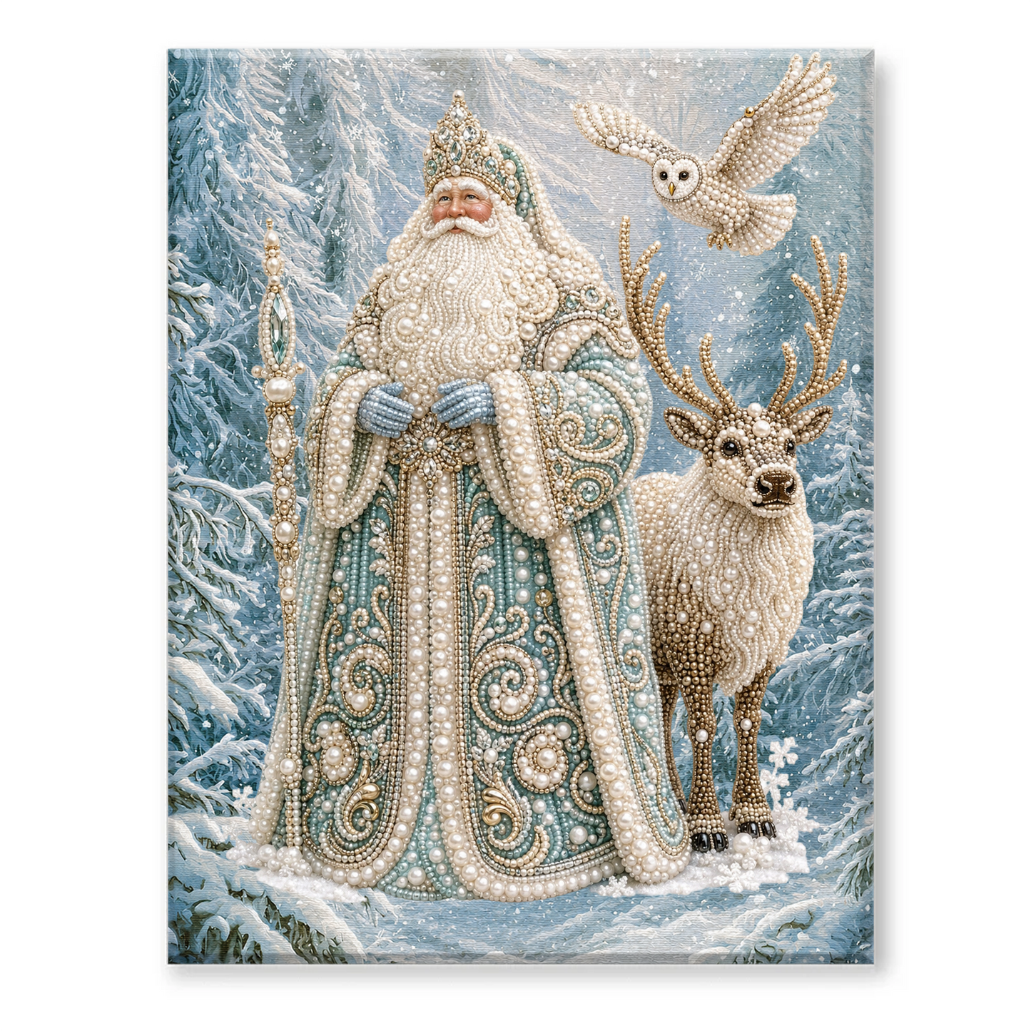 Halloween Ghost Pearl Art DIY Kit – Spooky 3D Diamond Painting