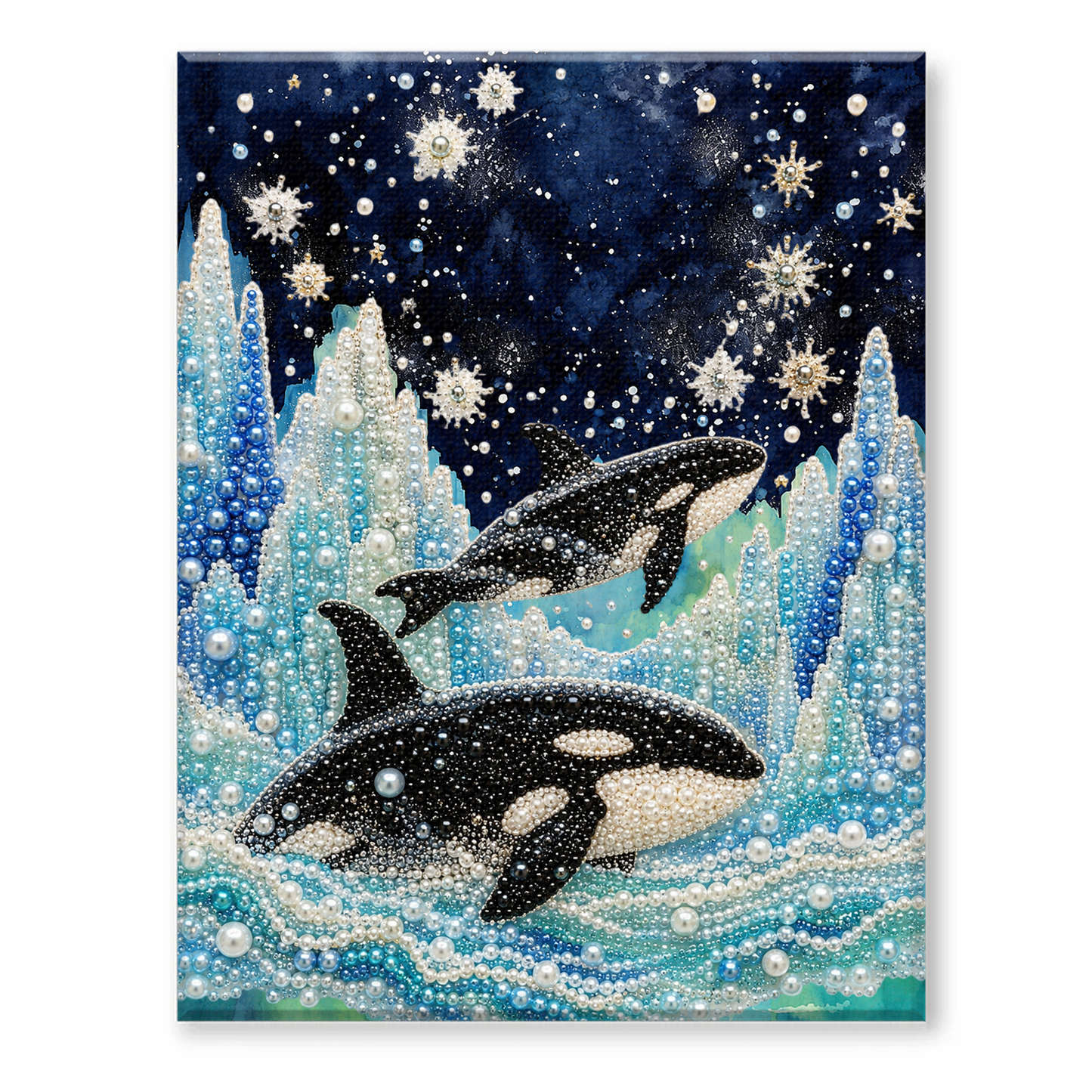 Halloween Ghost Pearl Art DIY Kit – Spooky 3D Diamond Painting