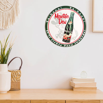 Moutain Dew Beer - Round Metal Tin Signs(12*12Inch) - Bar