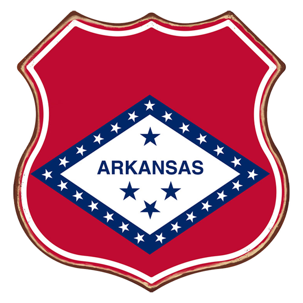 Arkansas - Shield Vintage Metal Signs(12*12Inch)