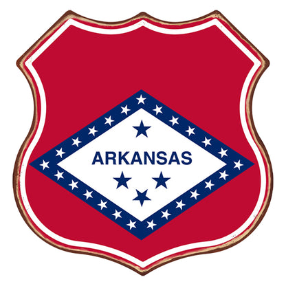 Arkansas - Shield Vintage Metal Signs(12*12Inch)