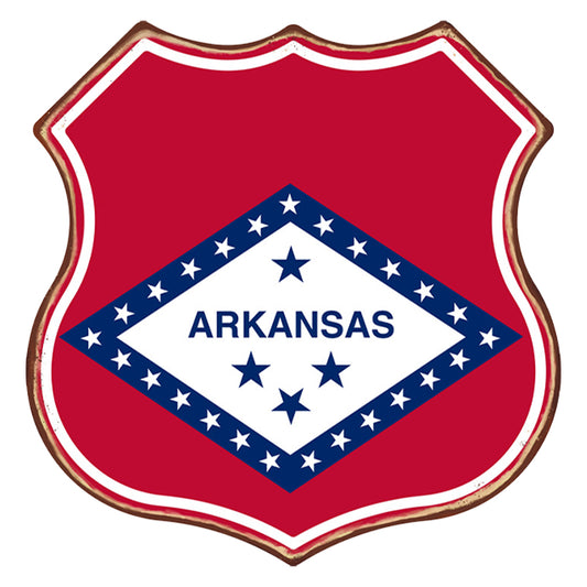 Arkansas - Shield Vintage Metal Signs(12*12Inch)