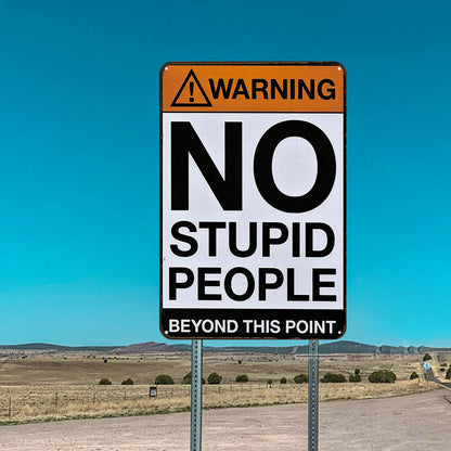 Warning - Metal Tin Signs(8*12Inch/12*16Inch)