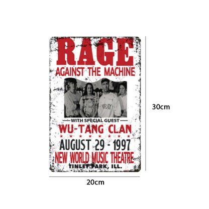 Rage Against the Machine - Vintage Metal Signs(8*12Inch) - Music