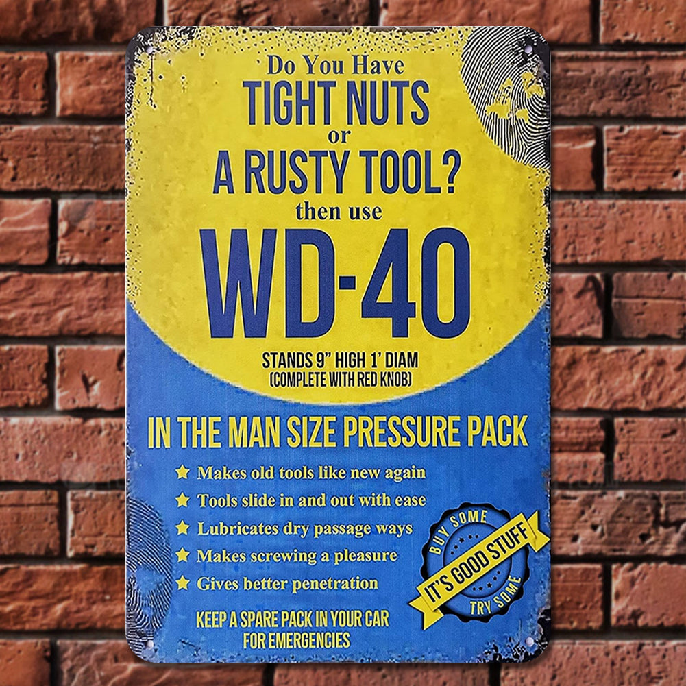 Wd 40 Solvent - Metal Tin Signs(8*12Inch/12*16Inch) - Garage