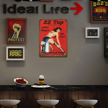 Girl - Metal Tin Signs(8*12Inch/12*16Inch) - Garage