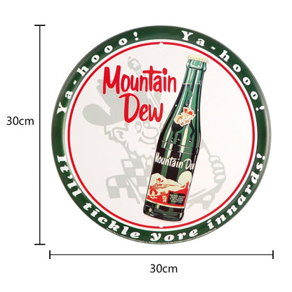 Moutain Dew Beer - Round Metal Tin Signs(12*12Inch) - Bar