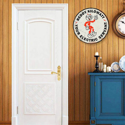 Reddy Kilowatt - Round Metal Tin Signs(12*12Inch)