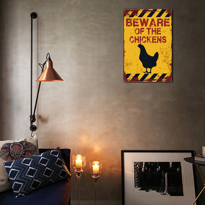 Chicken - Metal Tin Signs(8*12Inch/12*16Inch) - Animal
