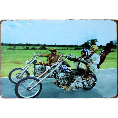 Old Man Motorcycle - Vintage Metal Signs(8*12Inch) - Vehicle