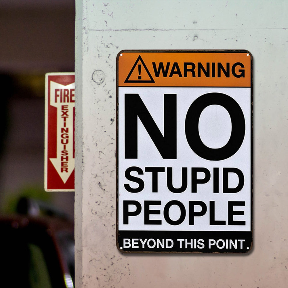 Warning - Metal Tin Signs(8*12Inch/12*16Inch)
