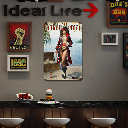 Captain & Lady Morgan - Metal Tin Signs(8*12Inch/12*16Inch) - Bar