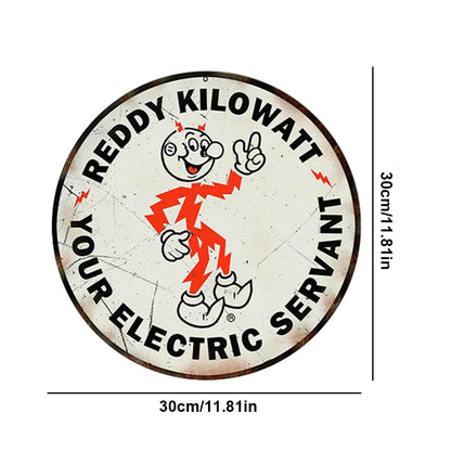 Reddy Kilowatt - Round Metal Tin Signs(12*12Inch)