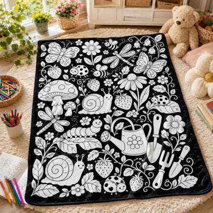 DIY Drawing Blanket – Customizable Plush Doodle & Coloring Blanket