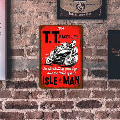 TT Isle Man Motor - Vintage Metal Signs(8*12Inch) - Vehicle