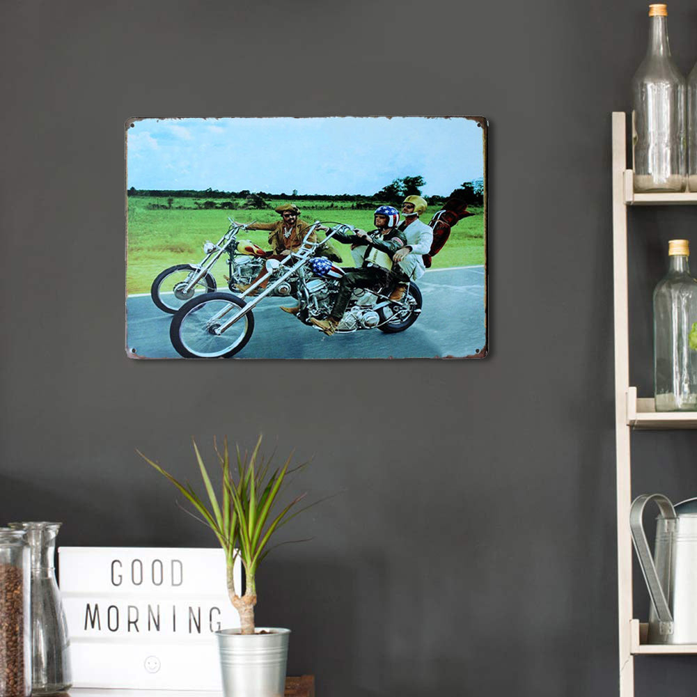 Old Man Motorcycle - Vintage Metal Signs(8*12Inch) - Vehicle
