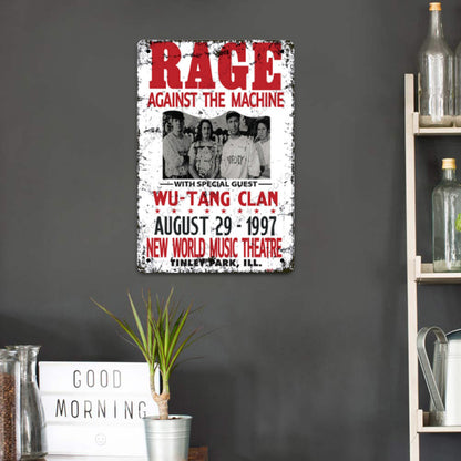 Rage Against the Machine - Vintage Metal Signs(8*12Inch) - Music