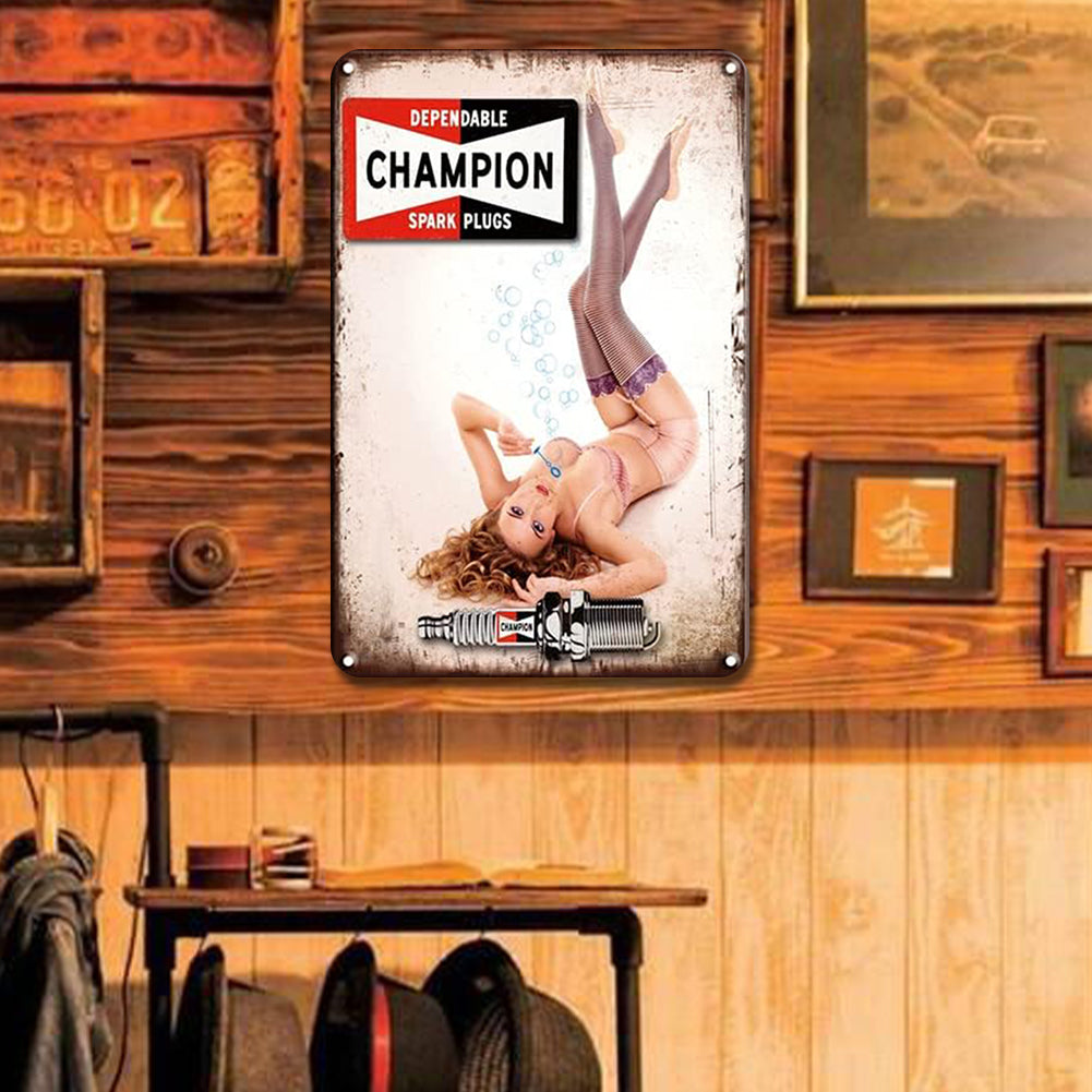 Pin Up Girls - Metal Tin Signs(8*12Inch/12*16Inch) - Garage