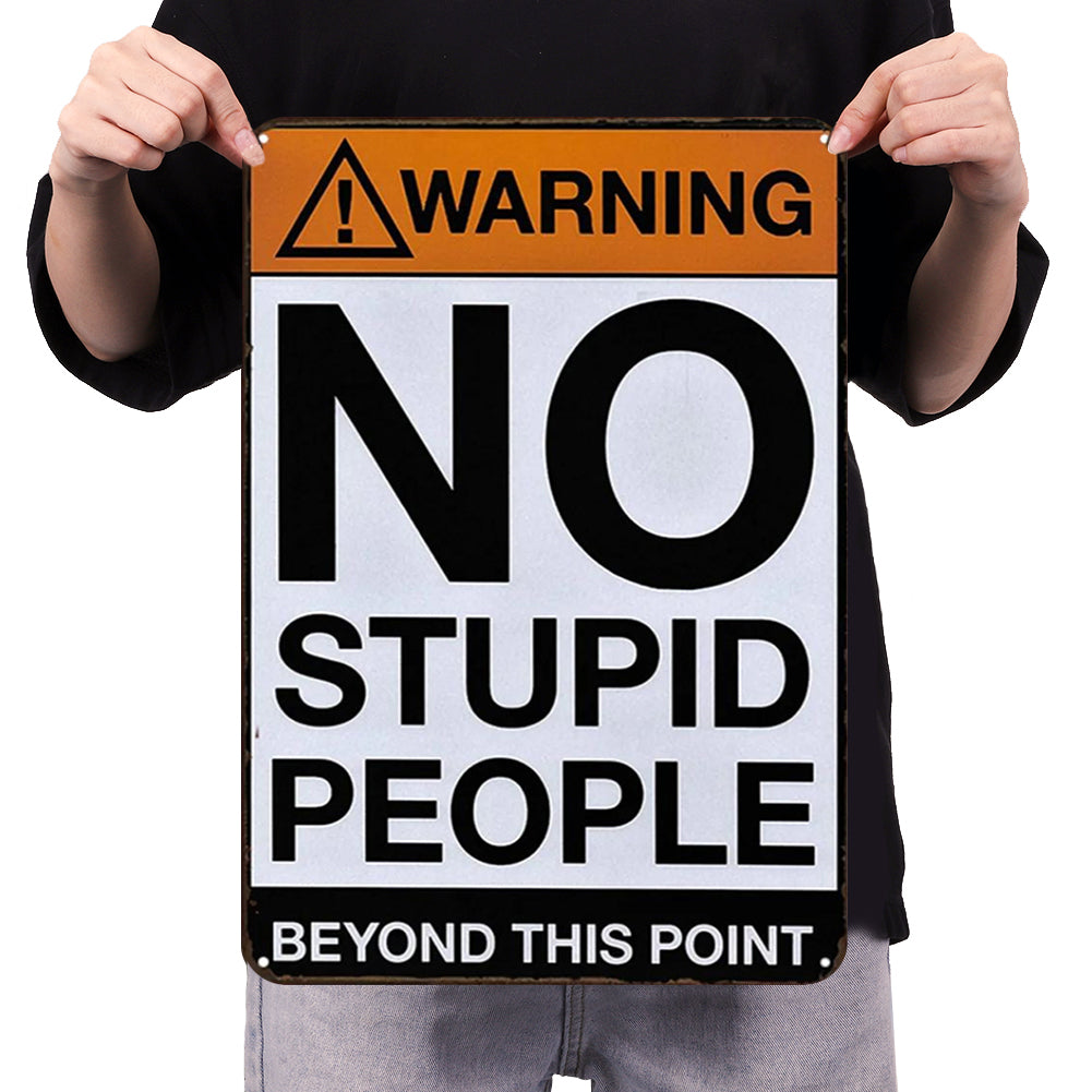 Warning - Metal Tin Signs(8*12Inch/12*16Inch)