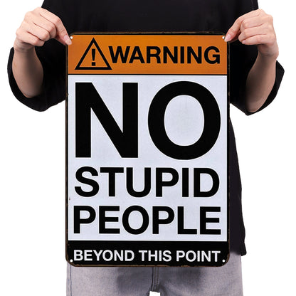 Warning - Metal Tin Signs(8*12Inch/12*16Inch)