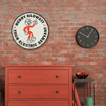 Reddy Kilowatt - Round Metal Tin Signs(12*12Inch)