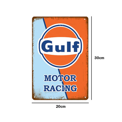 Racing Team Gulf - Vintage Metal Signs(8*12Inch) - Gas