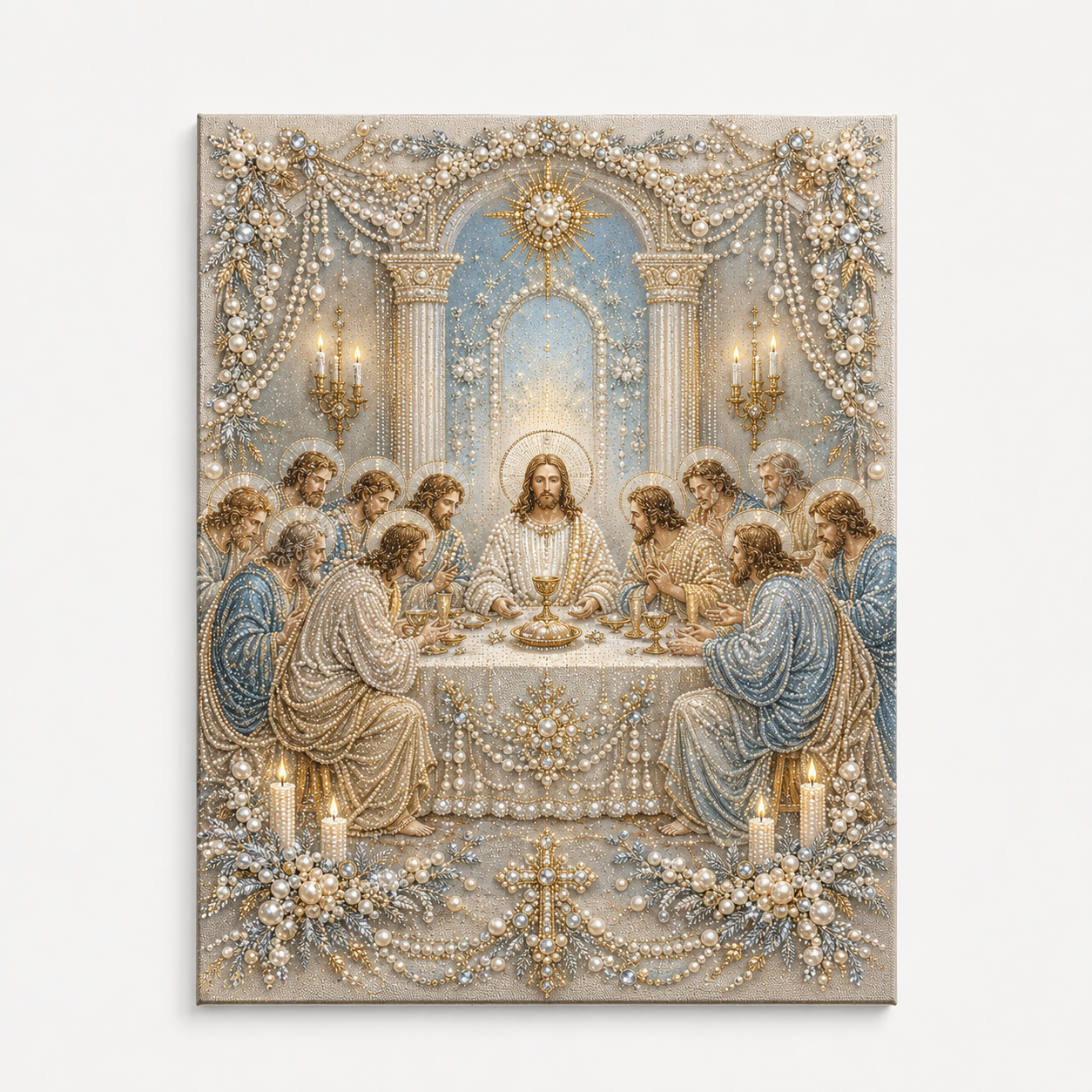 Halloween Ghost Pearl Art DIY Kit – Spooky 3D Diamond Painting