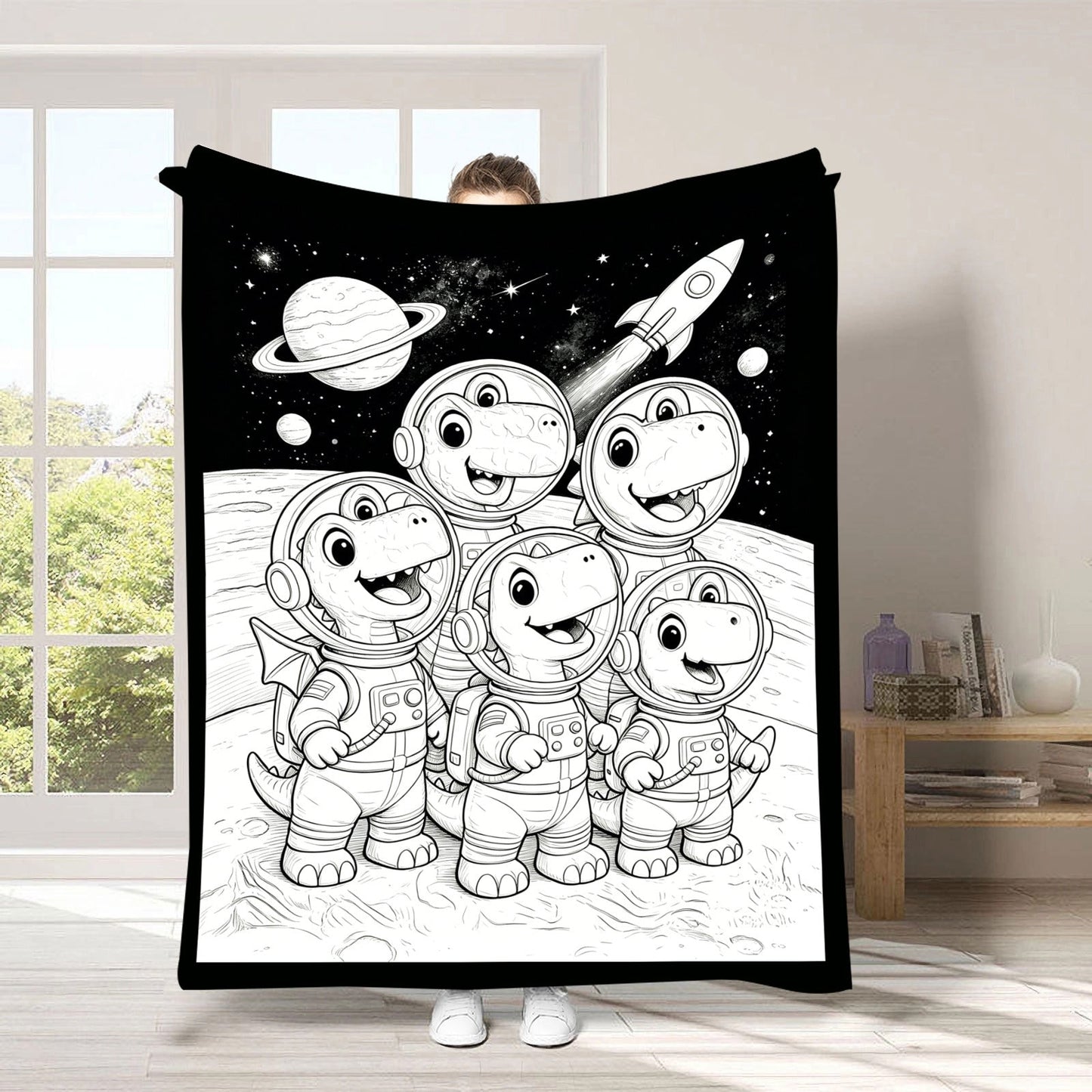 DIY Drawing Blanket – Customizable Plush Doodle & Coloring Blanket